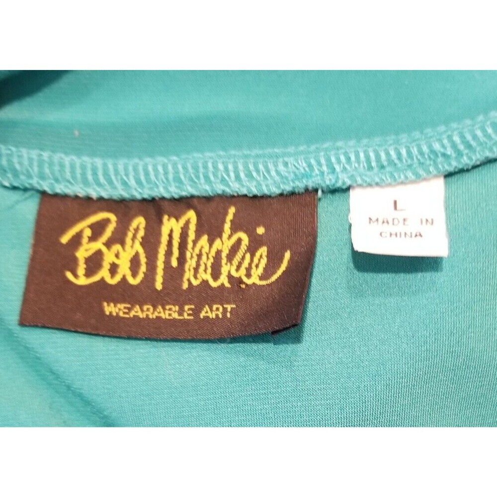 Bob Mackie Women's Cardigan Wearable Art Liquid Knit Long Sleeve Size Large - Picture 4 of 5